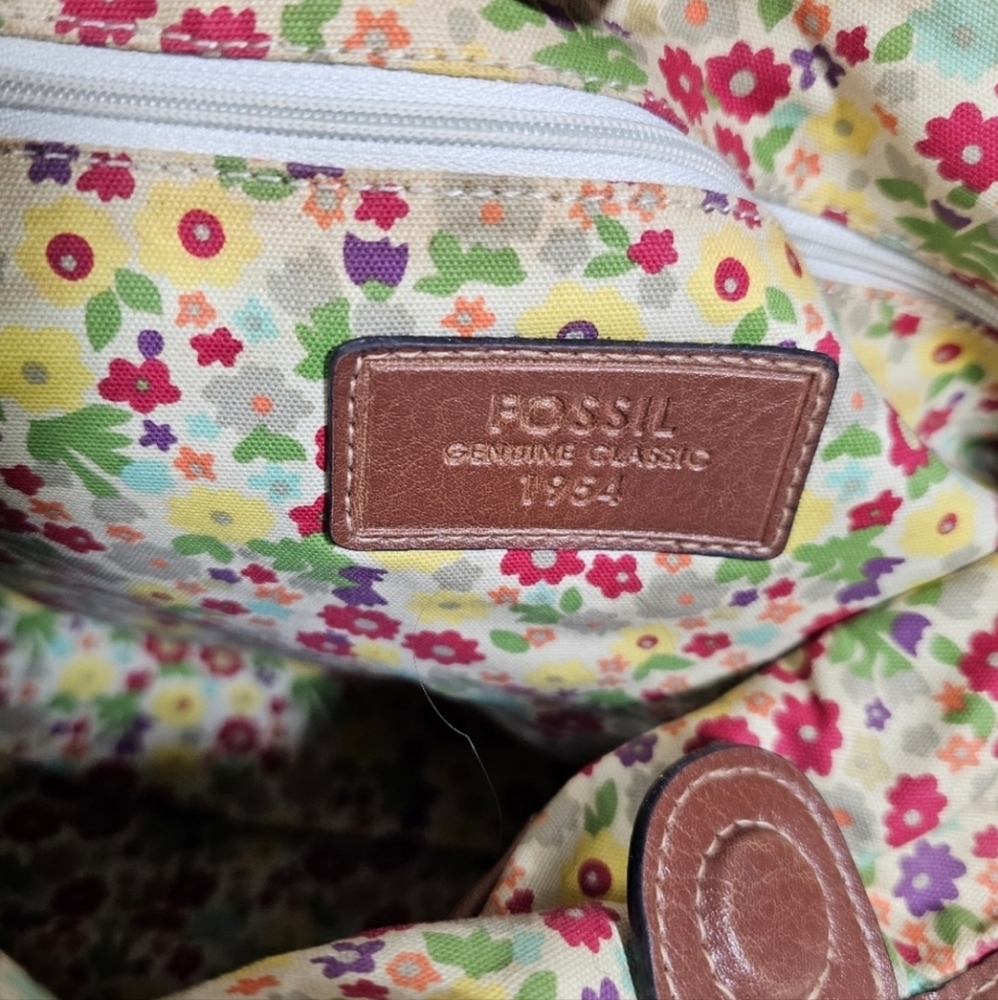 FOSSIL STRAW SATCHEL BAG - Picture 8 of 10
